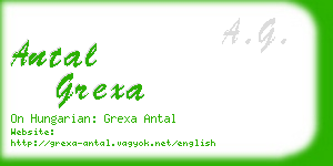 antal grexa business card